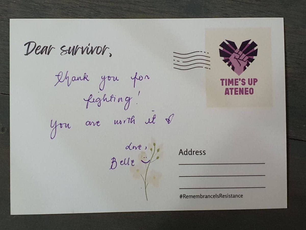 Postcards: Belle’s Thank you for&nbsp;fighting